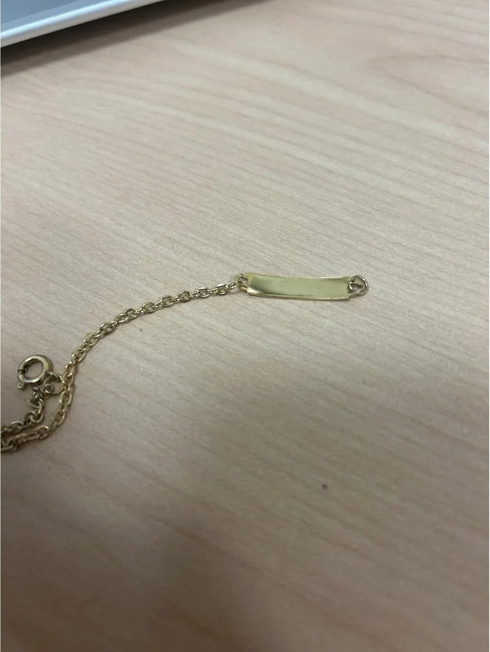 Sweet Gold Tone Baby/ Infant Chain Bracelet
